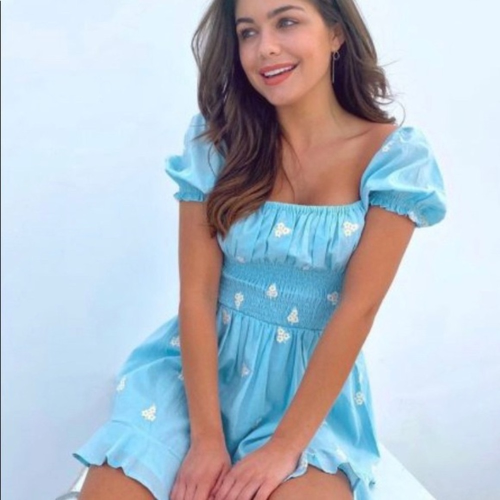 Cleobella Belinda blue dress